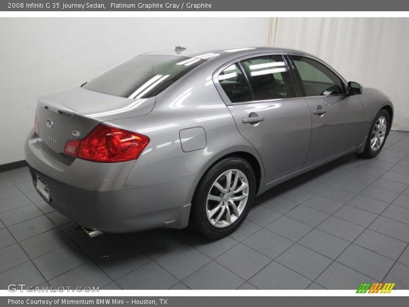 Platinum Graphite Gray / Graphite 2008 Infiniti G 35 Journey Sedan