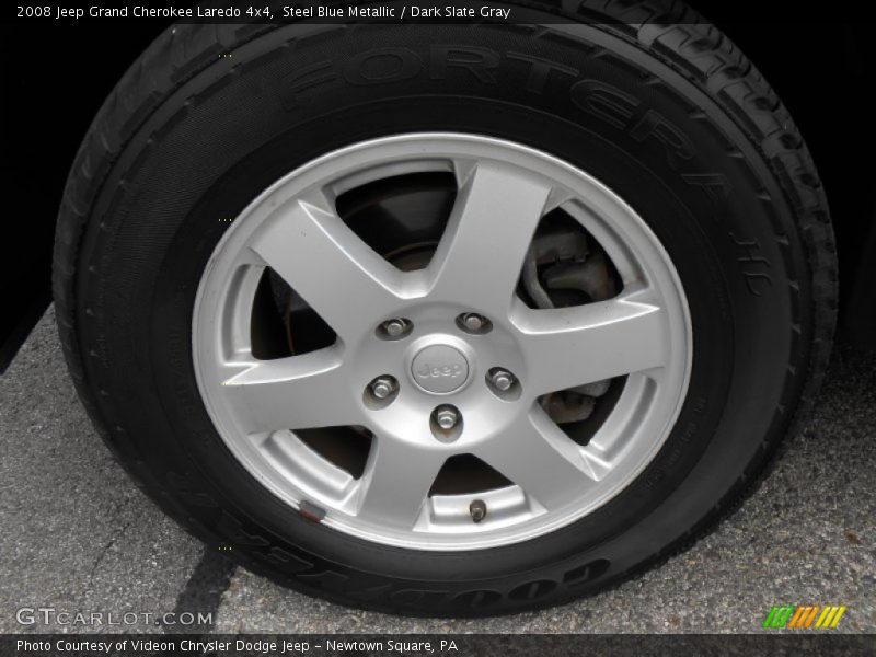 Steel Blue Metallic / Dark Slate Gray 2008 Jeep Grand Cherokee Laredo 4x4