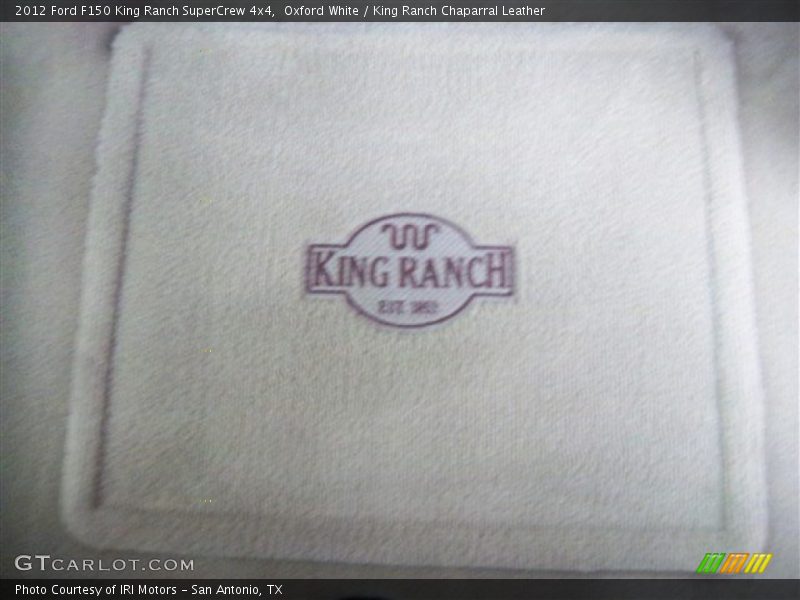 Oxford White / King Ranch Chaparral Leather 2012 Ford F150 King Ranch SuperCrew 4x4