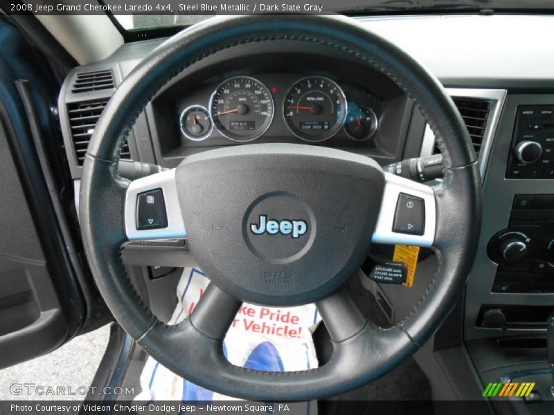 Steel Blue Metallic / Dark Slate Gray 2008 Jeep Grand Cherokee Laredo 4x4