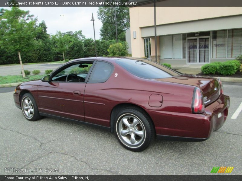 Dark Carmine Red Metallic / Medium Gray 2001 Chevrolet Monte Carlo LS