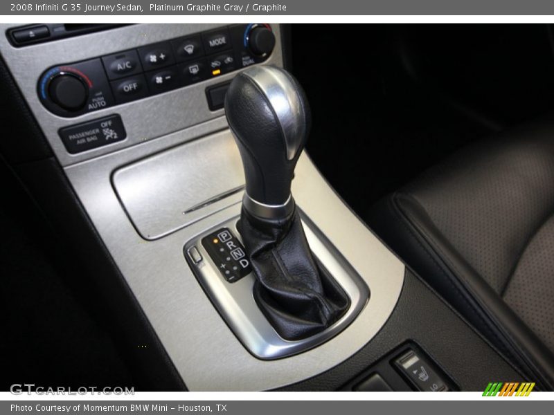 Platinum Graphite Gray / Graphite 2008 Infiniti G 35 Journey Sedan