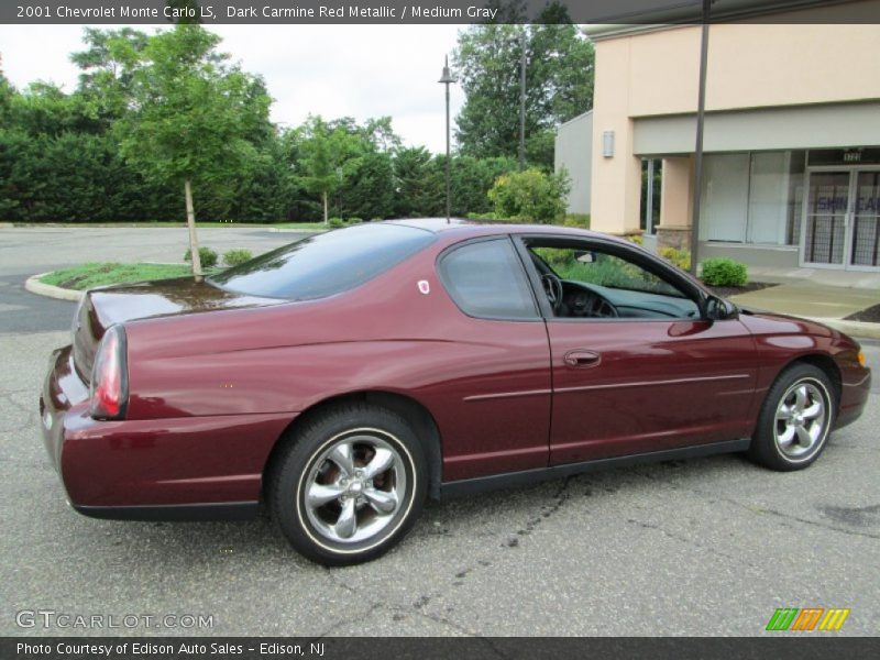Dark Carmine Red Metallic / Medium Gray 2001 Chevrolet Monte Carlo LS