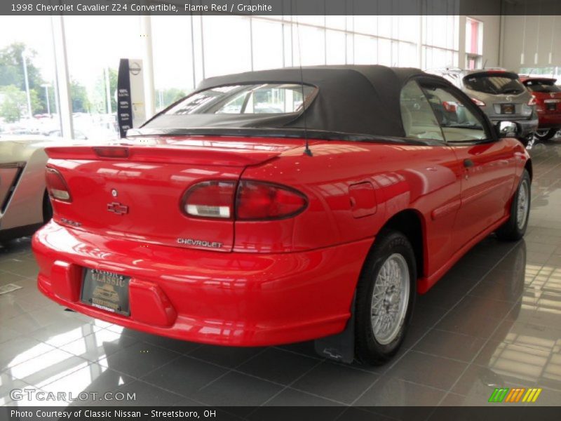 Flame Red / Graphite 1998 Chevrolet Cavalier Z24 Convertible