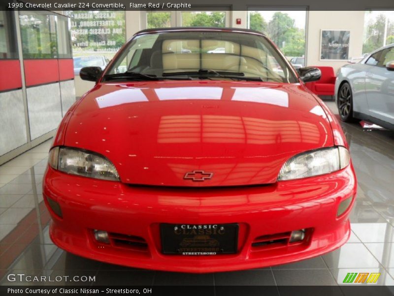 Flame Red / Graphite 1998 Chevrolet Cavalier Z24 Convertible