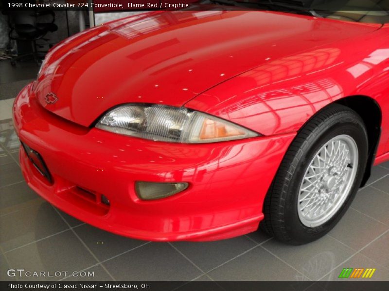 Flame Red / Graphite 1998 Chevrolet Cavalier Z24 Convertible