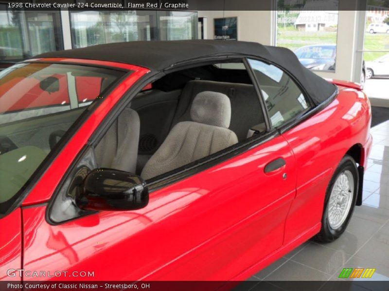 Flame Red / Graphite 1998 Chevrolet Cavalier Z24 Convertible