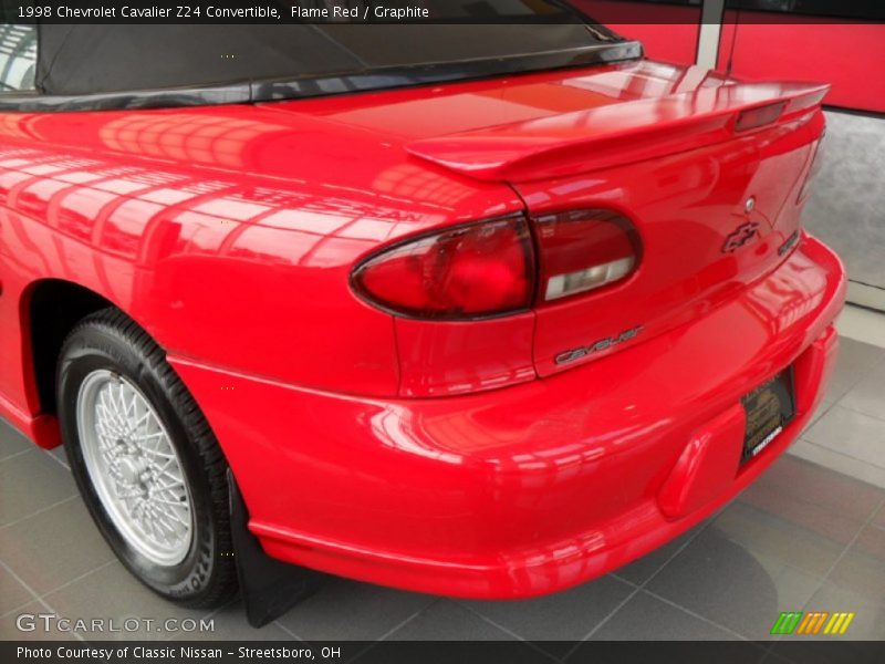 Flame Red / Graphite 1998 Chevrolet Cavalier Z24 Convertible