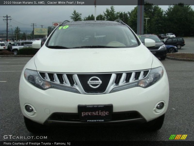 Glacier White Pearl / Beige 2010 Nissan Murano SL AWD