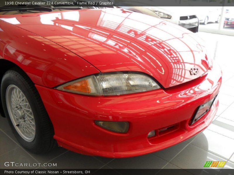 Flame Red / Graphite 1998 Chevrolet Cavalier Z24 Convertible