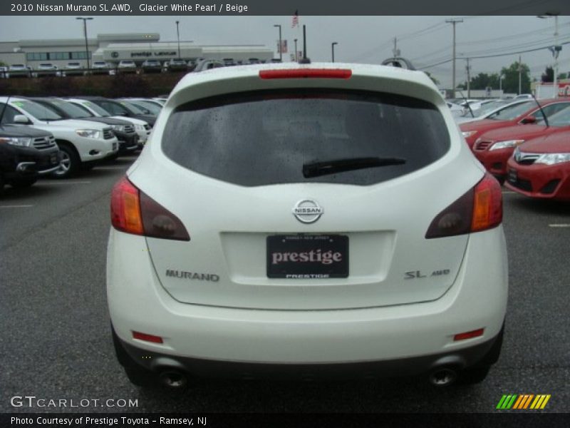 Glacier White Pearl / Beige 2010 Nissan Murano SL AWD