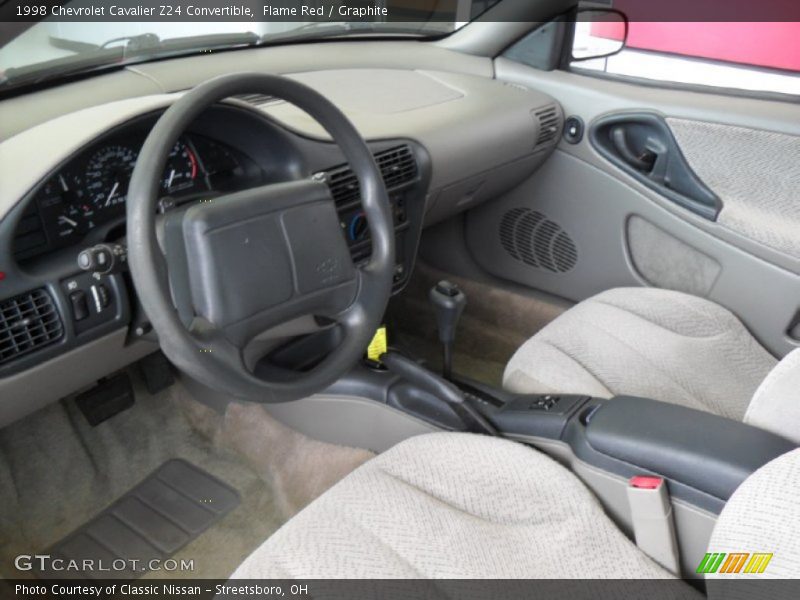Graphite Interior - 1998 Cavalier Z24 Convertible 