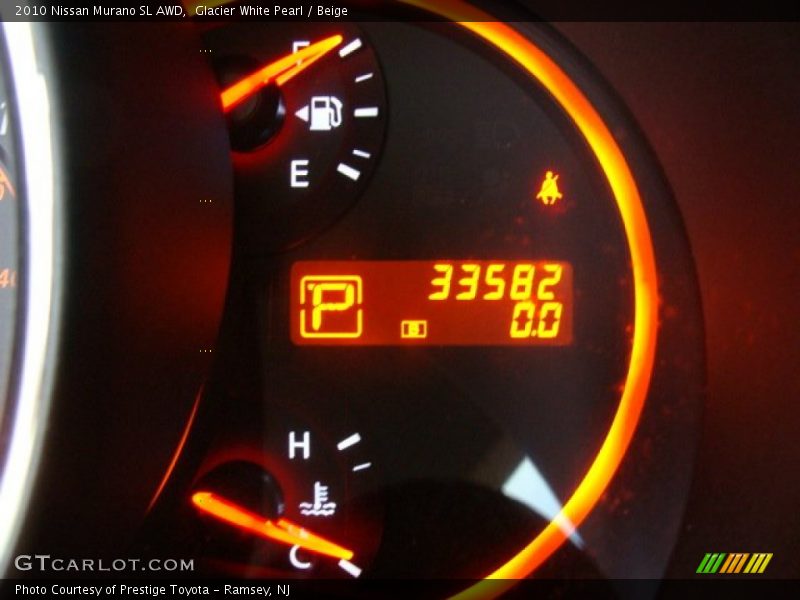 Glacier White Pearl / Beige 2010 Nissan Murano SL AWD