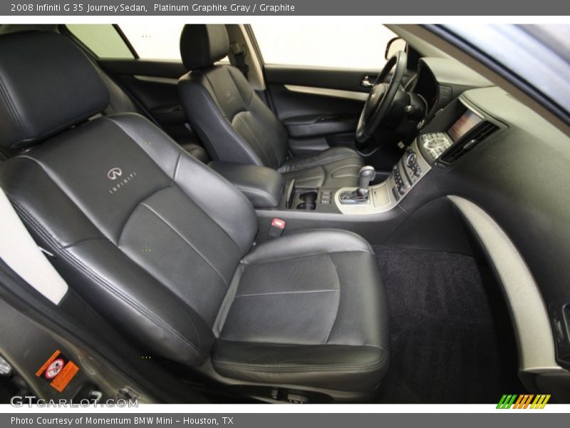 Platinum Graphite Gray / Graphite 2008 Infiniti G 35 Journey Sedan