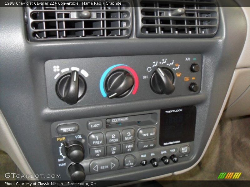 Controls of 1998 Cavalier Z24 Convertible