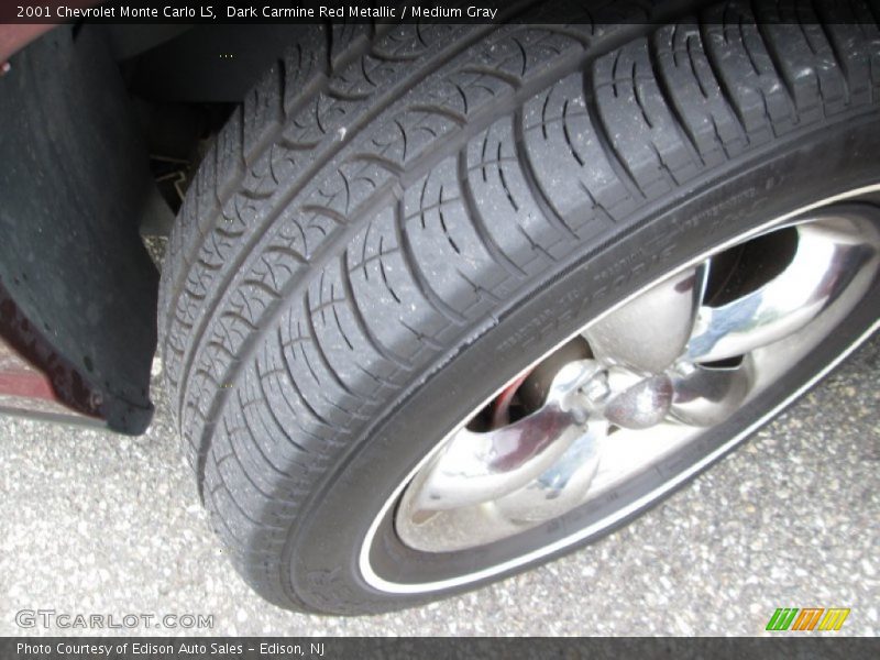 Dark Carmine Red Metallic / Medium Gray 2001 Chevrolet Monte Carlo LS