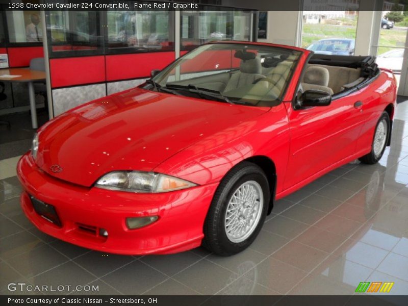 Front 3/4 View of 1998 Cavalier Z24 Convertible