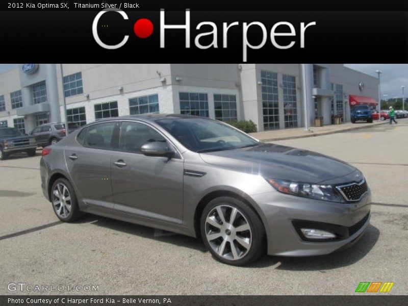 Titanium Silver / Black 2012 Kia Optima SX