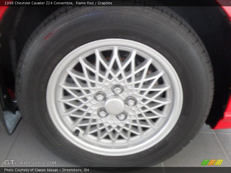 Flame Red / Graphite 1998 Chevrolet Cavalier Z24 Convertible