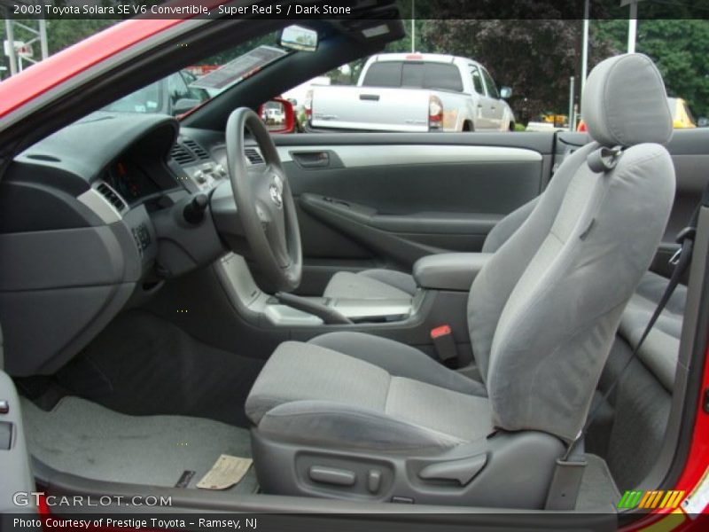 Super Red 5 / Dark Stone 2008 Toyota Solara SE V6 Convertible