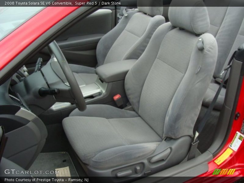 Super Red 5 / Dark Stone 2008 Toyota Solara SE V6 Convertible