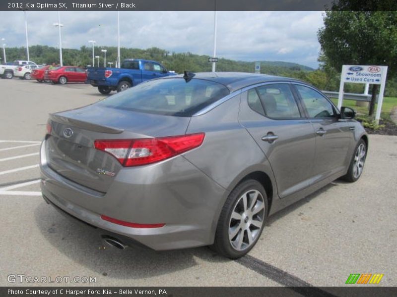 Titanium Silver / Black 2012 Kia Optima SX