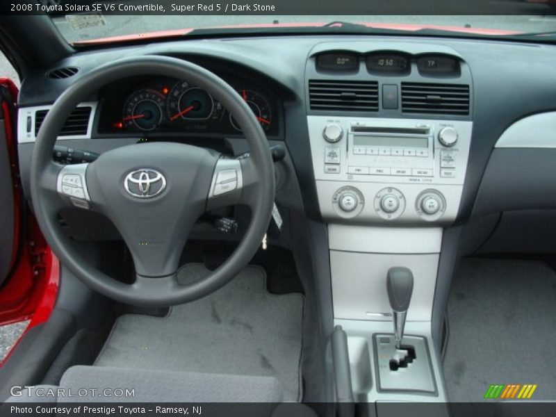 Super Red 5 / Dark Stone 2008 Toyota Solara SE V6 Convertible