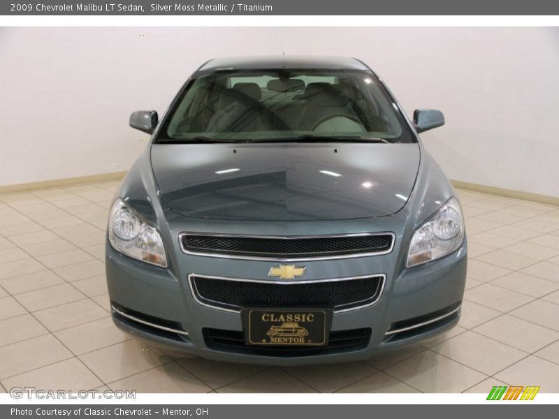 Silver Moss Metallic / Titanium 2009 Chevrolet Malibu LT Sedan
