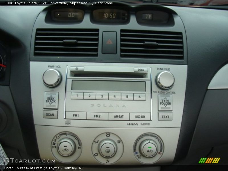 Super Red 5 / Dark Stone 2008 Toyota Solara SE V6 Convertible