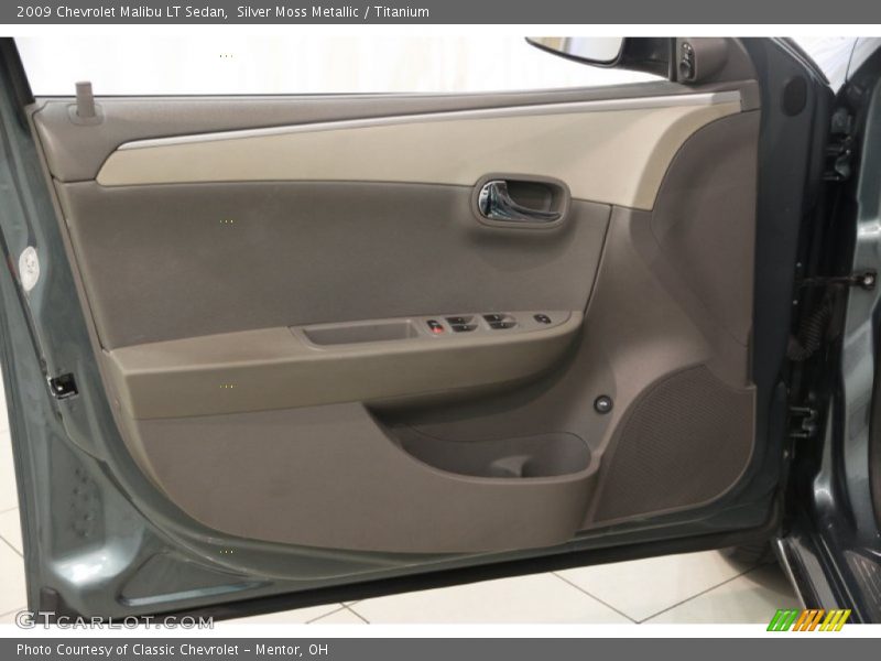 Silver Moss Metallic / Titanium 2009 Chevrolet Malibu LT Sedan