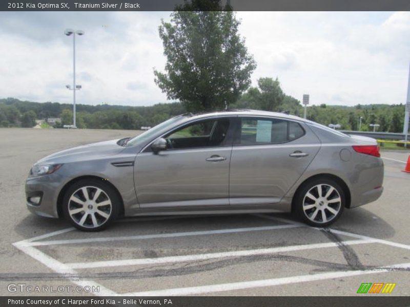 Titanium Silver / Black 2012 Kia Optima SX