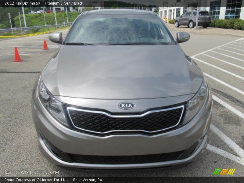 Titanium Silver / Black 2012 Kia Optima SX