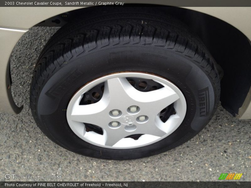 Sandrift Metallic / Graphite Gray 2003 Chevrolet Cavalier Coupe