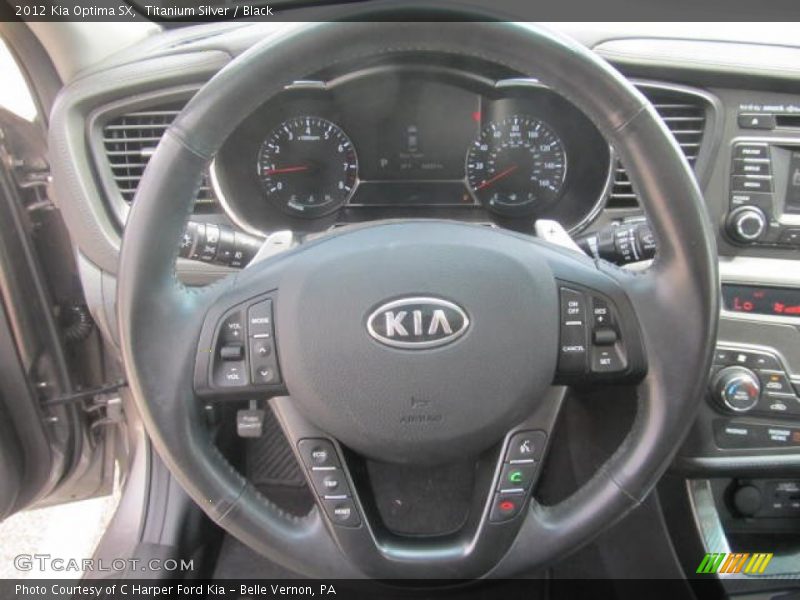 Titanium Silver / Black 2012 Kia Optima SX