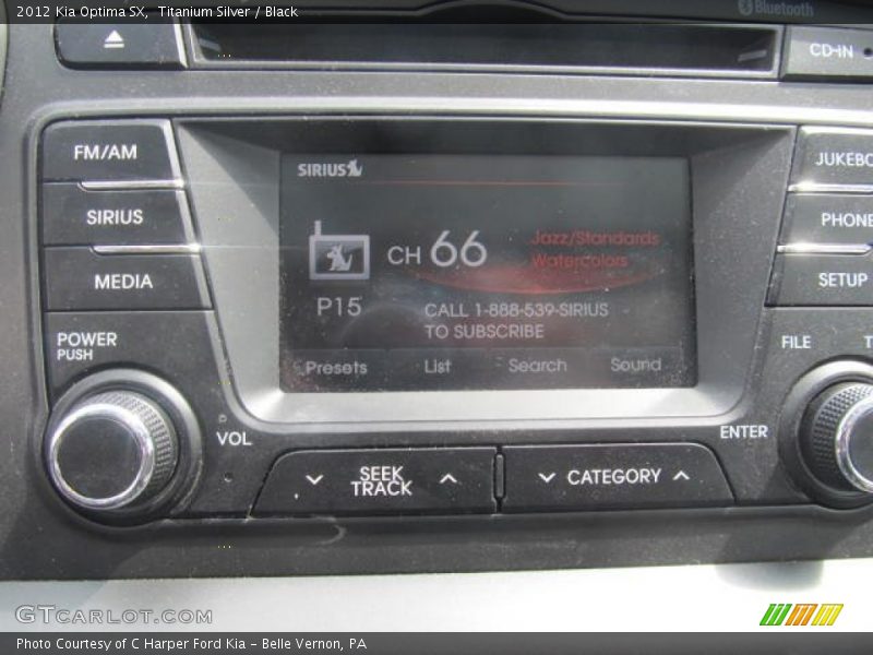 Titanium Silver / Black 2012 Kia Optima SX