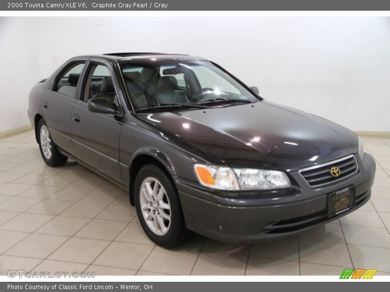 Graphite Gray Pearl / Gray 2000 Toyota Camry XLE V6