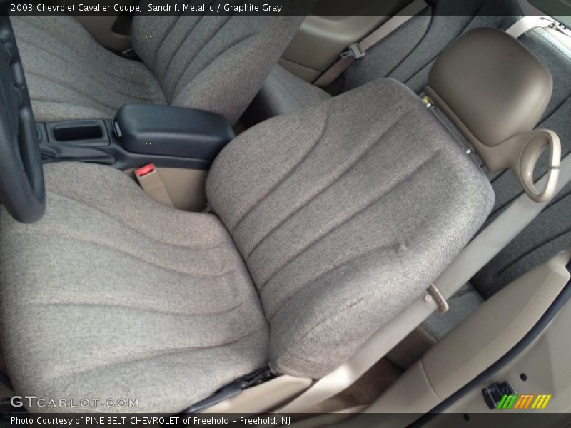 Sandrift Metallic / Graphite Gray 2003 Chevrolet Cavalier Coupe