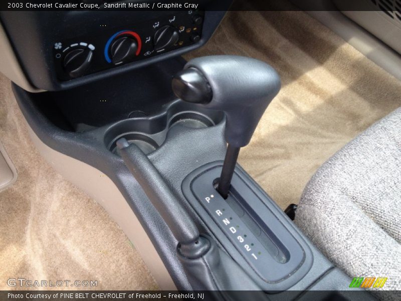 Sandrift Metallic / Graphite Gray 2003 Chevrolet Cavalier Coupe