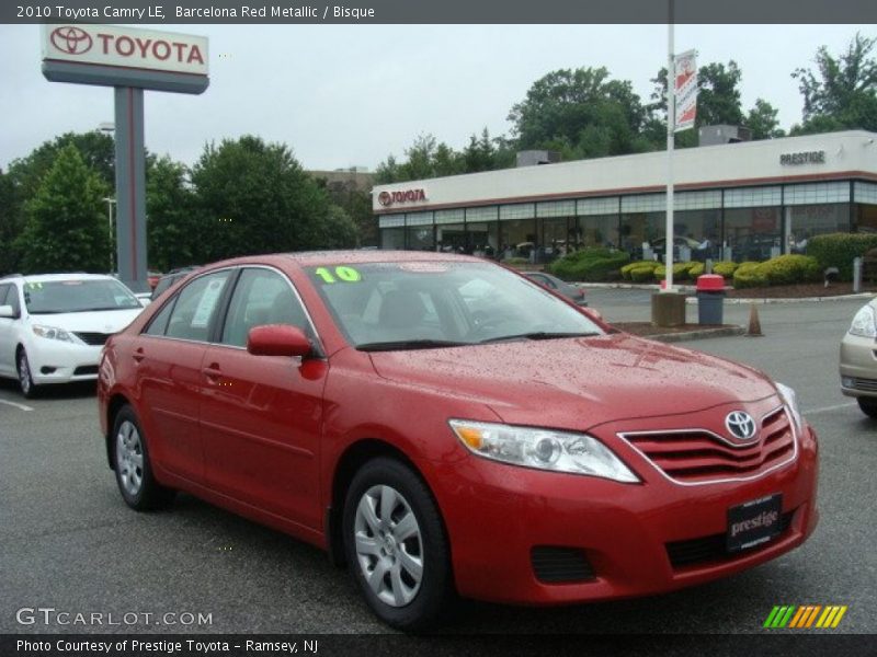 Barcelona Red Metallic / Bisque 2010 Toyota Camry LE
