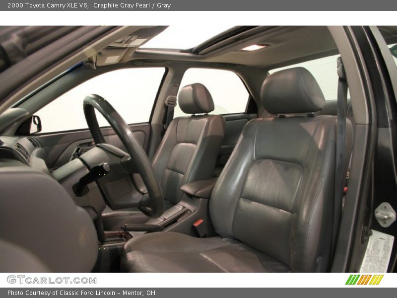 Graphite Gray Pearl / Gray 2000 Toyota Camry XLE V6