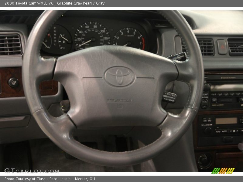 Graphite Gray Pearl / Gray 2000 Toyota Camry XLE V6