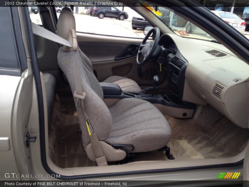 Sandrift Metallic / Graphite Gray 2003 Chevrolet Cavalier Coupe