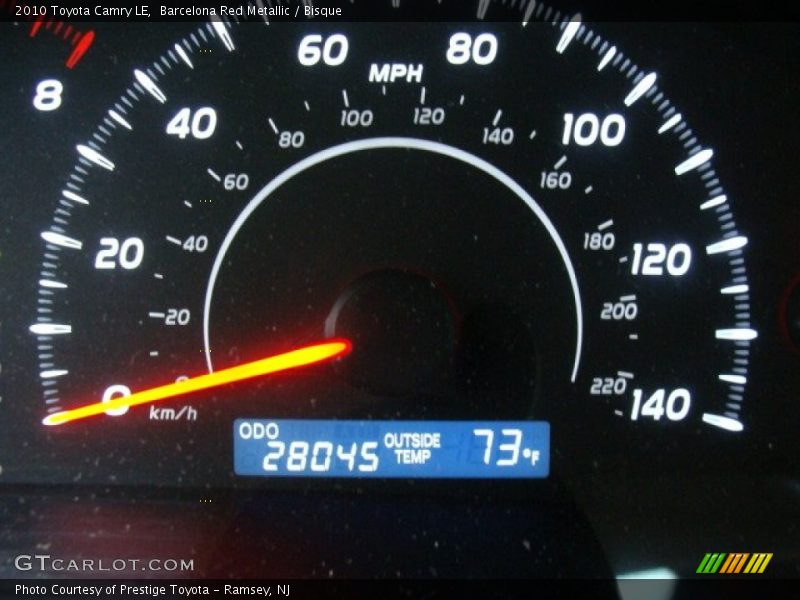 Barcelona Red Metallic / Bisque 2010 Toyota Camry LE