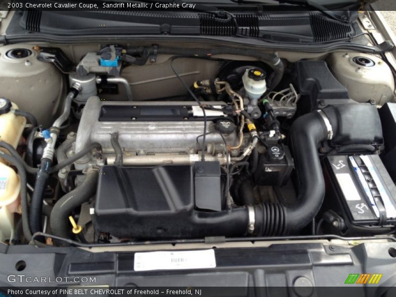 Sandrift Metallic / Graphite Gray 2003 Chevrolet Cavalier Coupe