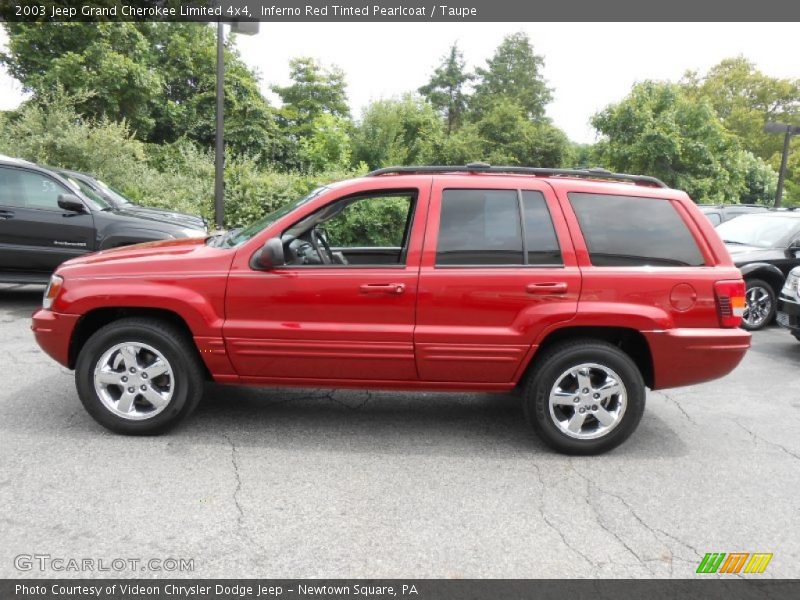  2003 Grand Cherokee Limited 4x4 Inferno Red Tinted Pearlcoat