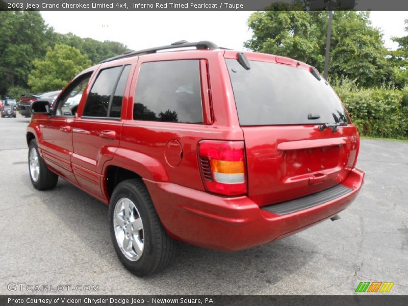  2003 Grand Cherokee Limited 4x4 Inferno Red Tinted Pearlcoat