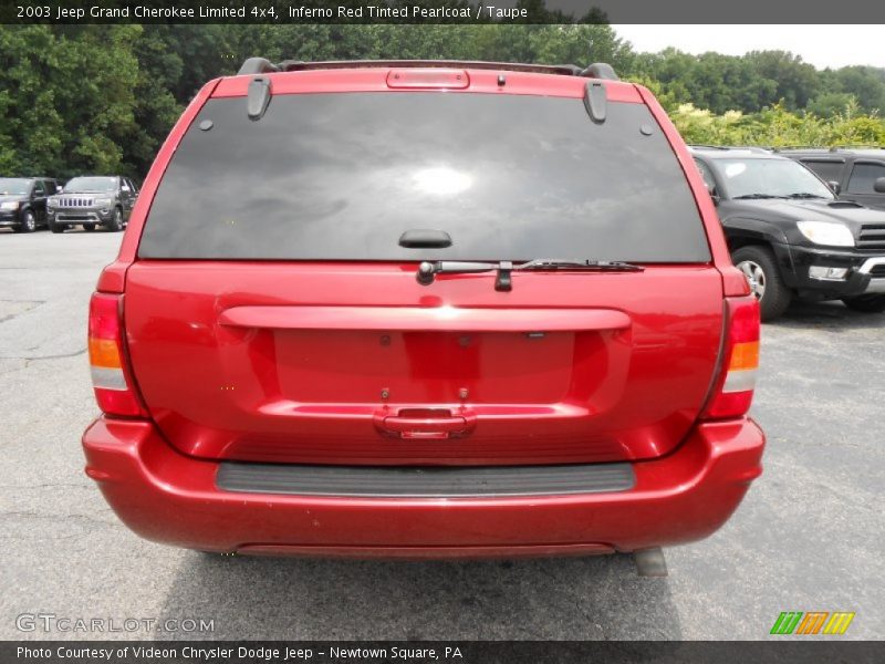 Inferno Red Tinted Pearlcoat / Taupe 2003 Jeep Grand Cherokee Limited 4x4