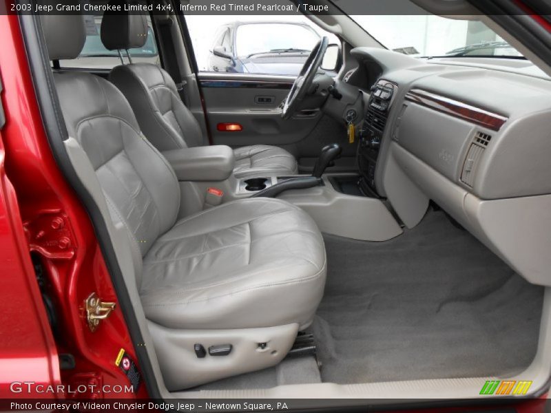 Inferno Red Tinted Pearlcoat / Taupe 2003 Jeep Grand Cherokee Limited 4x4