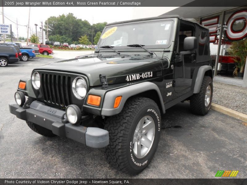 Moss Green Pearlcoat / Camouflage 2005 Jeep Wrangler Willys Edition 4x4
