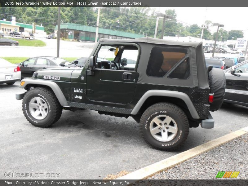 Moss Green Pearlcoat / Camouflage 2005 Jeep Wrangler Willys Edition 4x4